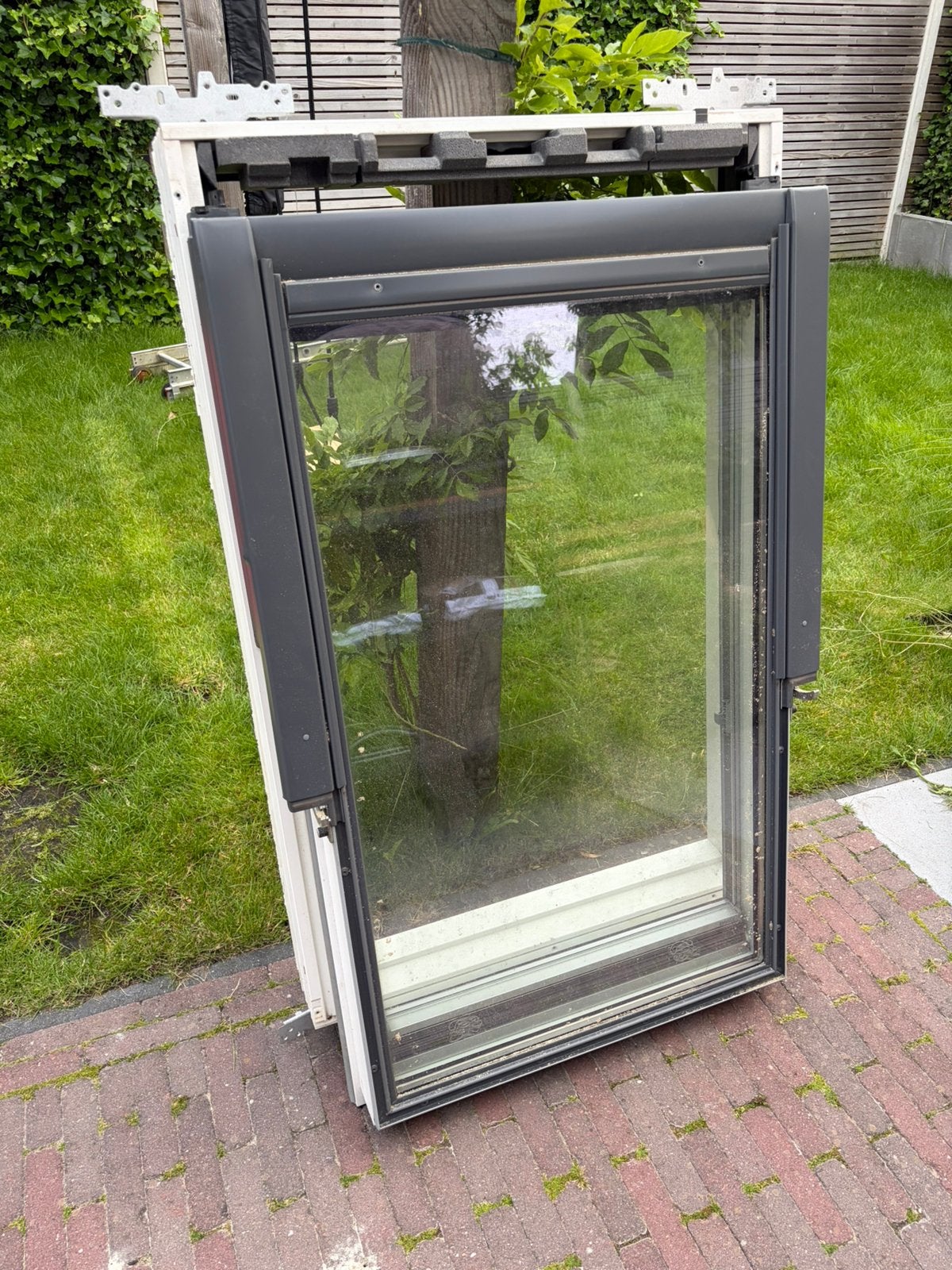 Velux dakraam GGL MK06 incl jaloezie, Ophalen, Minder dan 80 cm, 80 tot 120 cm, Zo goed als nieuw