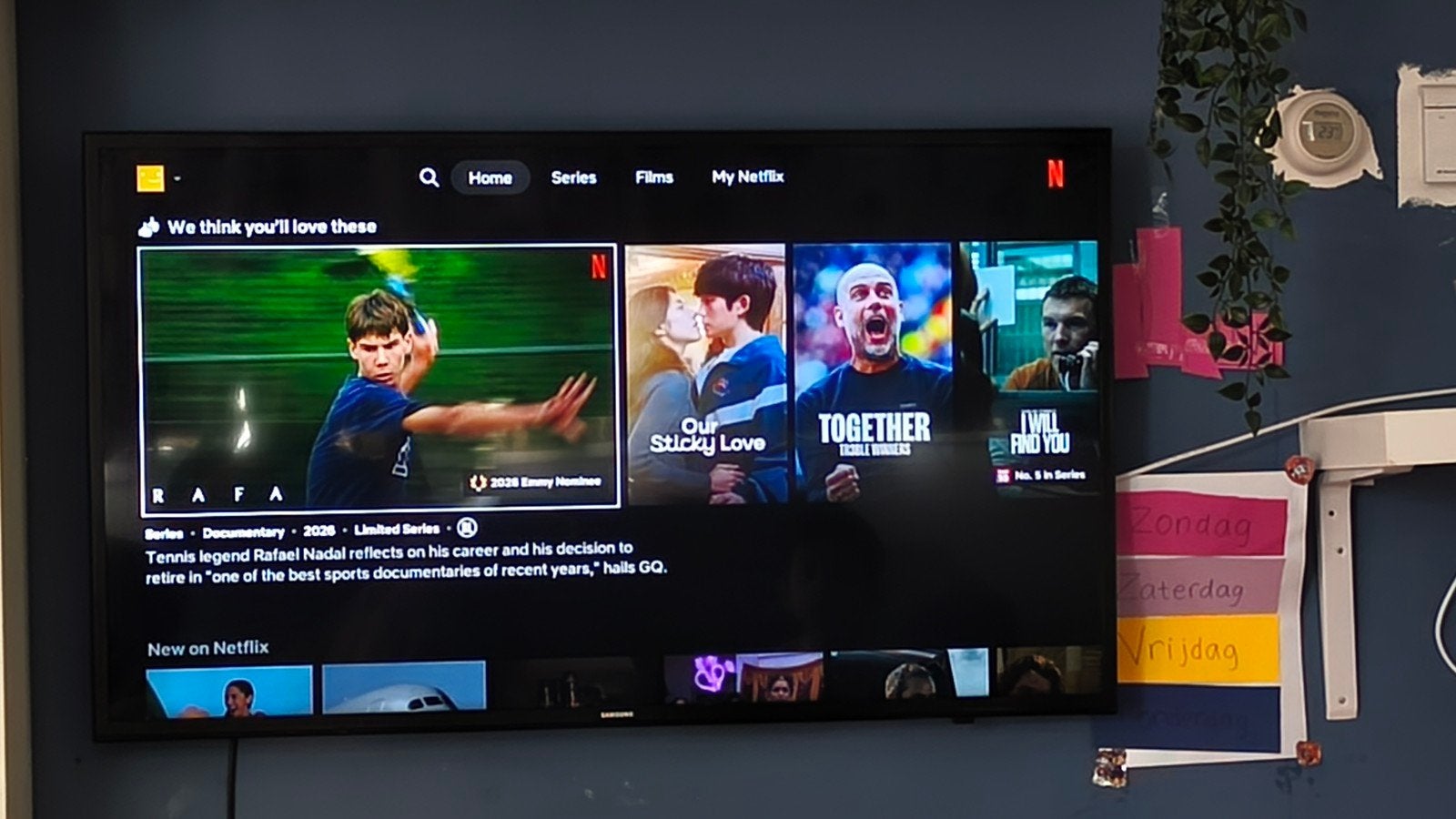 Samsunh Smart TV 43 inch zonder afstandsbediening, Ophalen, 50 Hz, Samsung, 100 cm of meer