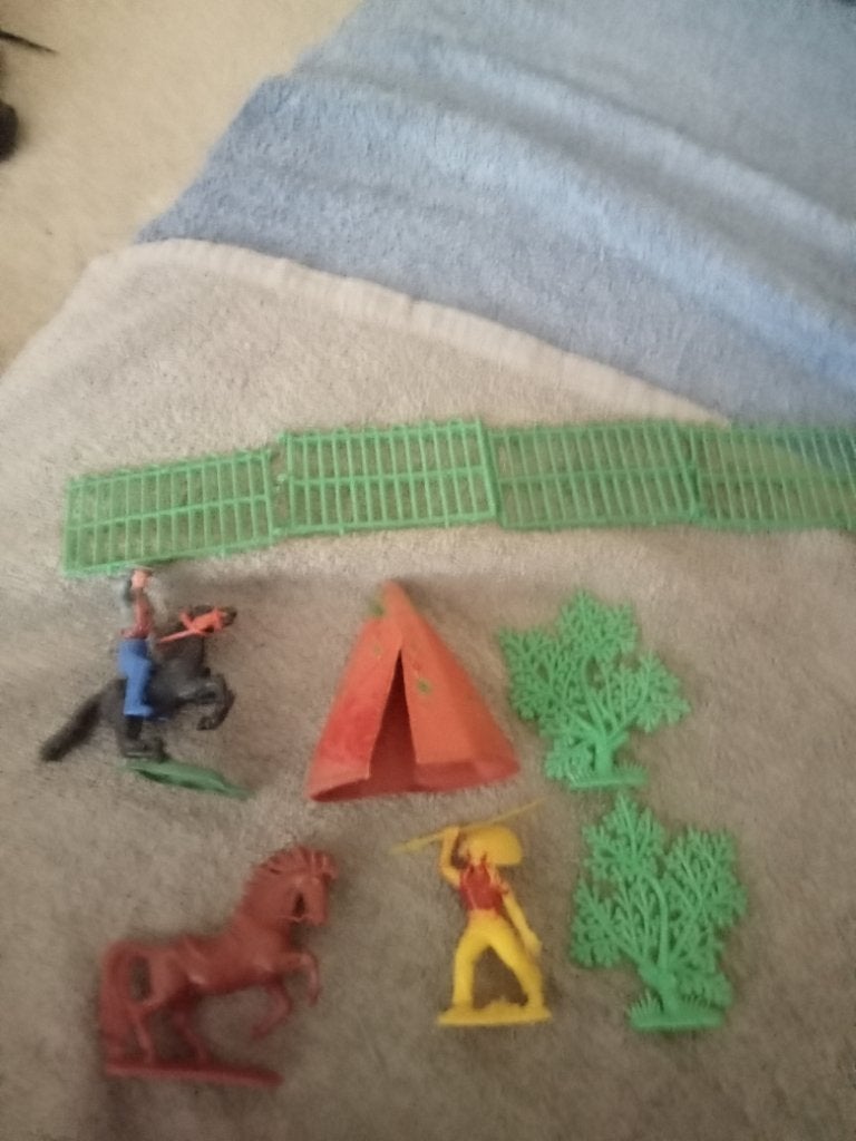 Speelgoed dieren, wigwam, ridder enz., Verzamelen, Ophalen of Verzenden, Gebruikt