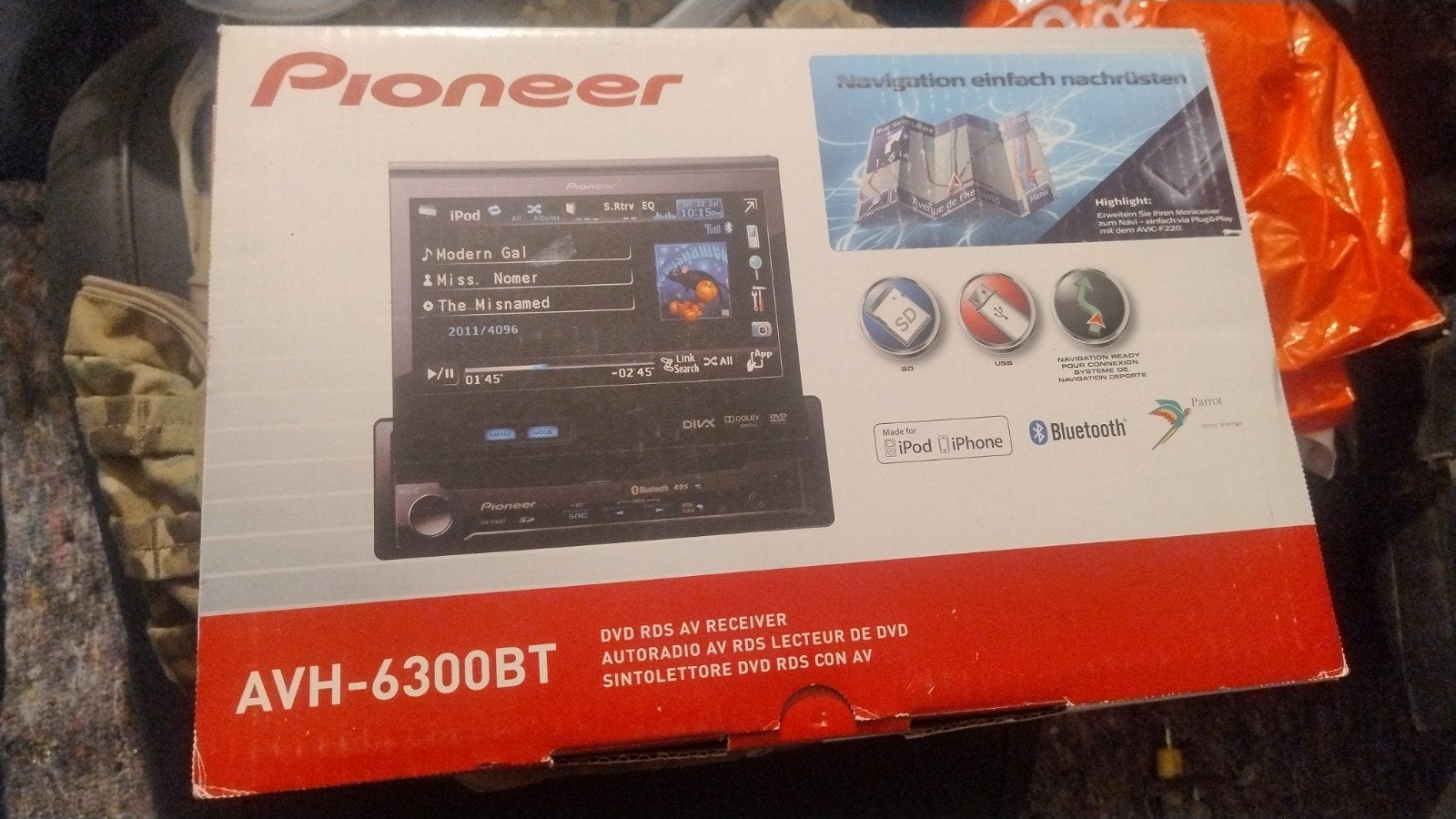 Pioneer AVH-6300BT Autoradio met DVD-speler en Bluetooth, Ophalen of Verzenden, Gebruikt