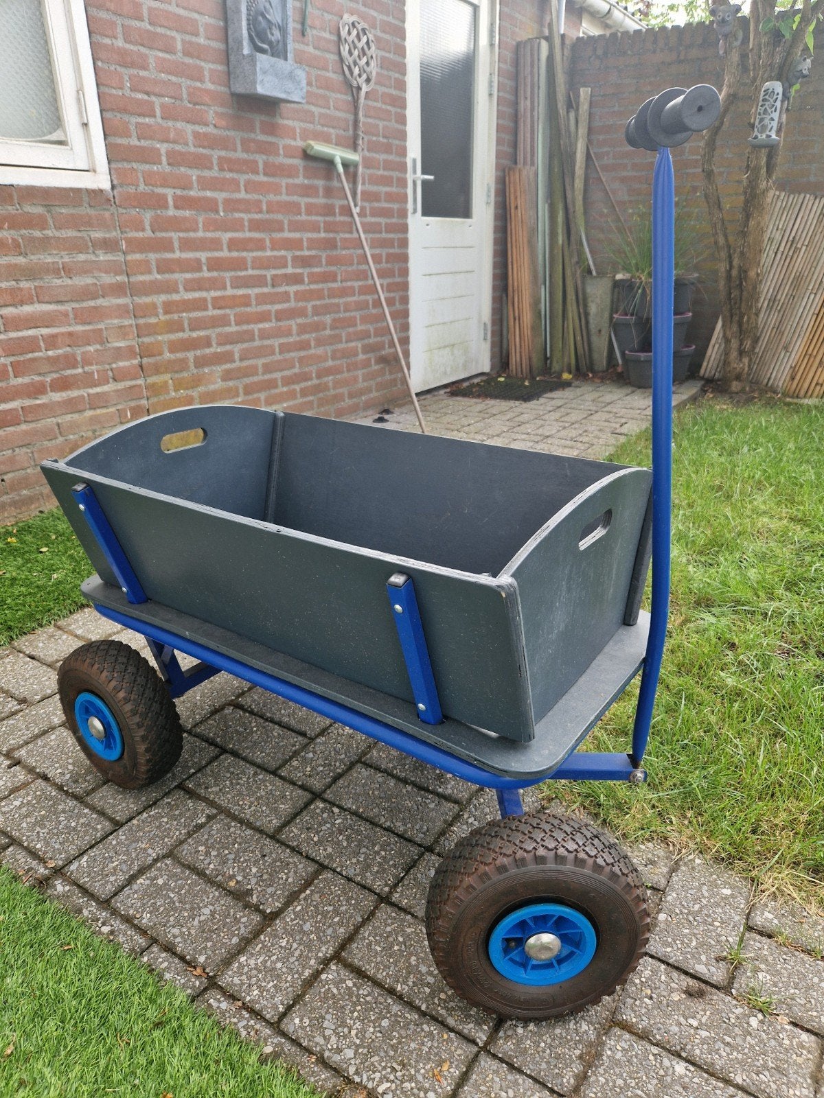 Bolderkar - bolderwagen - hout metalen frame, Caravans en Kamperen, Bolderkarren, Ophalen