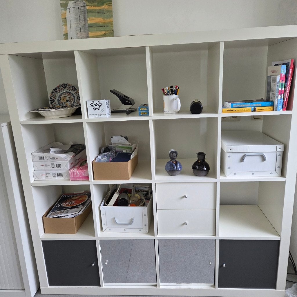 Expedit boekenkast-Ikea, Ophalen, Kunststof, Gebruikt, Met deur(en)