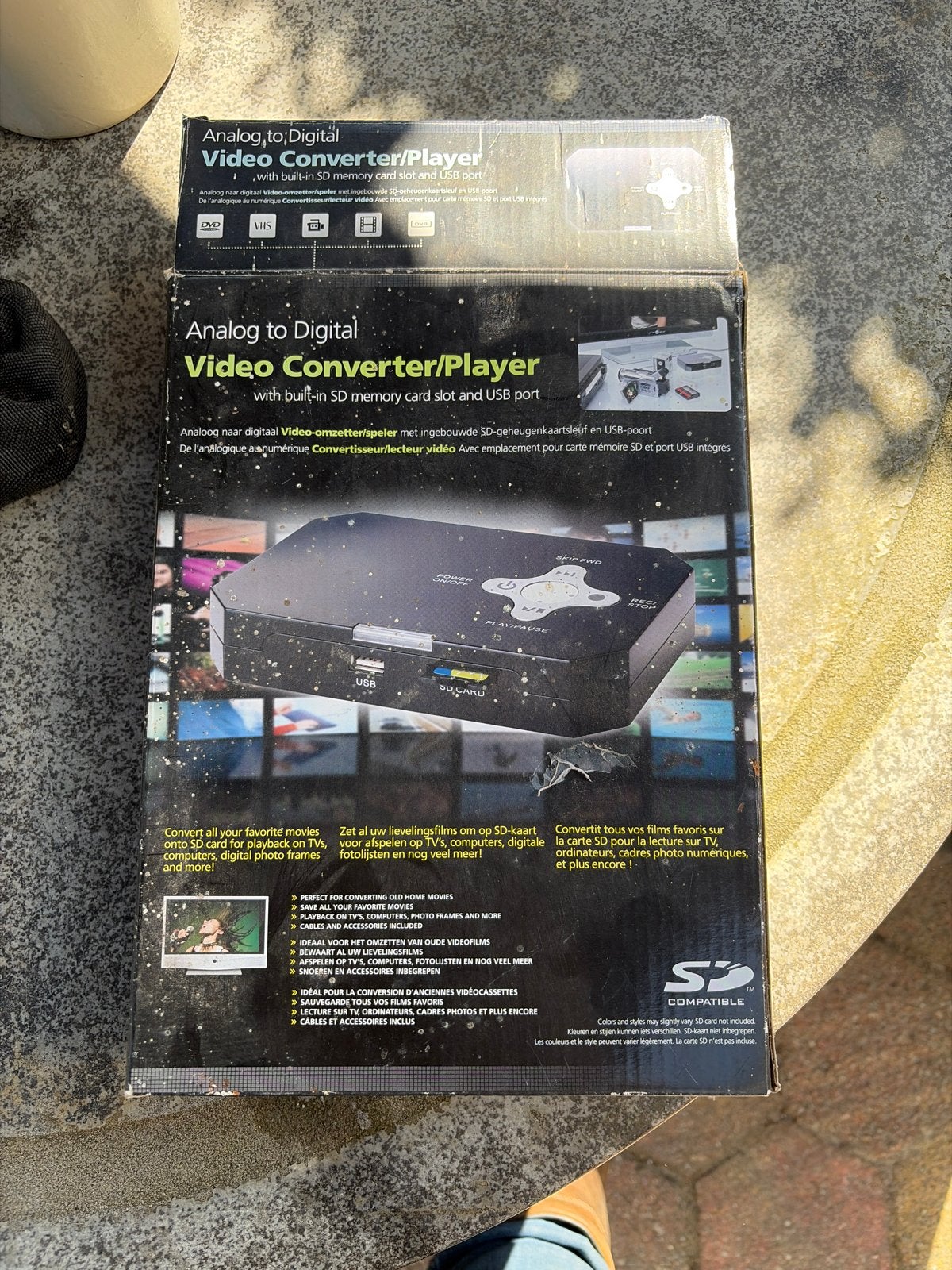 Analoog naar Digitaal Video Converter/Speler met SD & USB, Ophalen, Nieuw