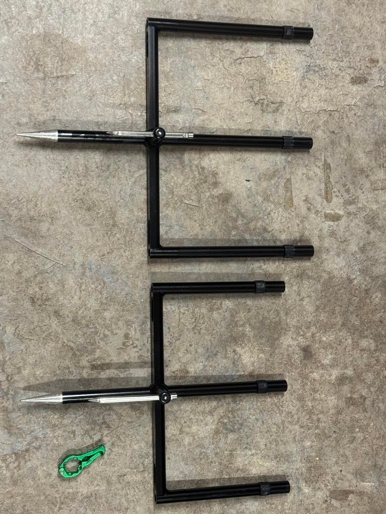 Korda singlez 3 rod set black inc korda compac tas, Ophalen of Verzenden, Zo goed als nieuw, Overige typen