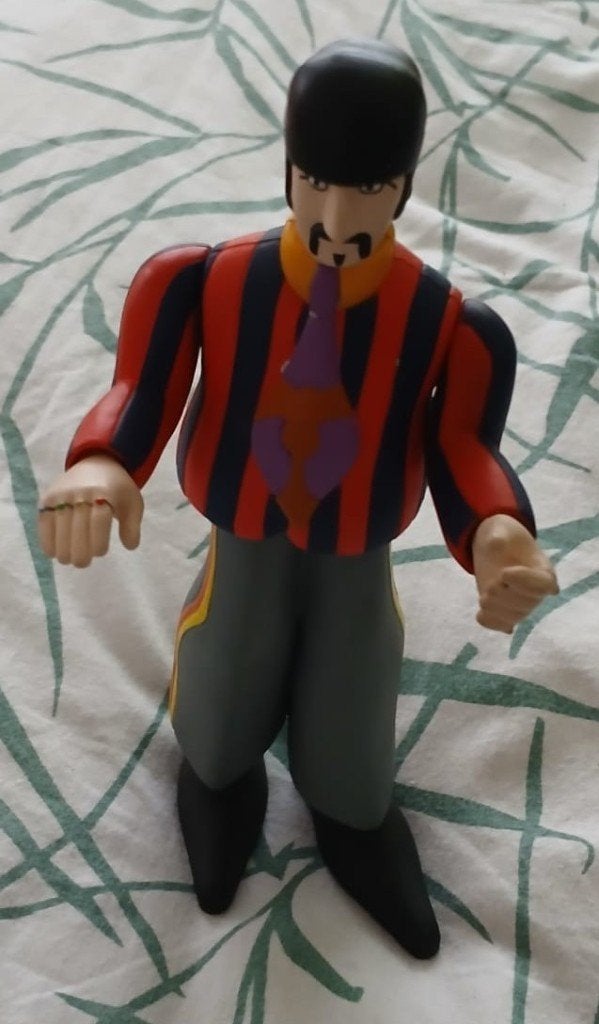 Ringo Starr figuur mc fairlane toys 1999, Ophalen of Verzenden, Zo goed als nieuw, Pop, Beeldje of Miniatuur, Gesigneerd