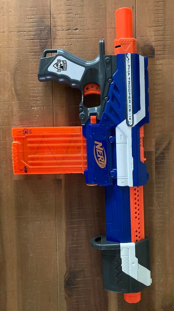 Nerf Alpha Trooper CS-12 N-strike elite, Kinderen en Baby's, Speelgoed | Buiten | Actiespeelgoed, Ophalen of Verzenden, Gebruikt