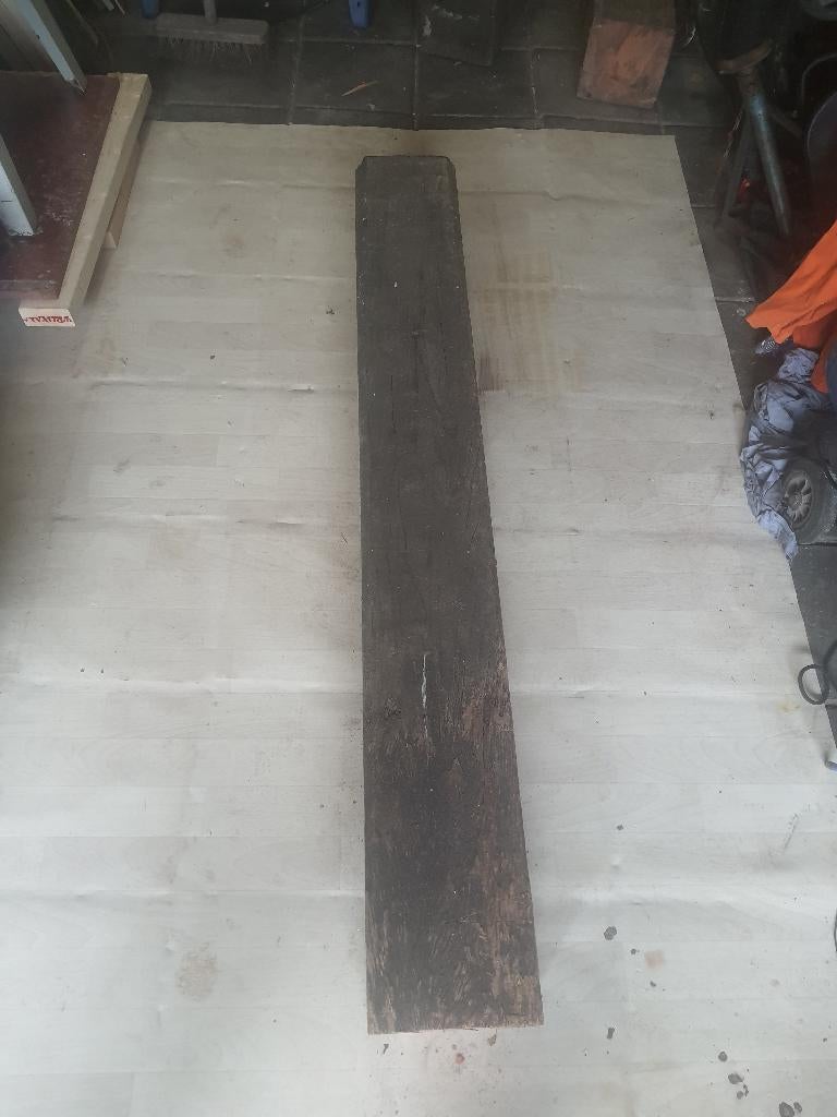 Azobe balken 15x15, Doe-het-zelf en Verbouw, Hout en Planken, Ophalen, Gebruikt, 50 mm of meer, Balk
