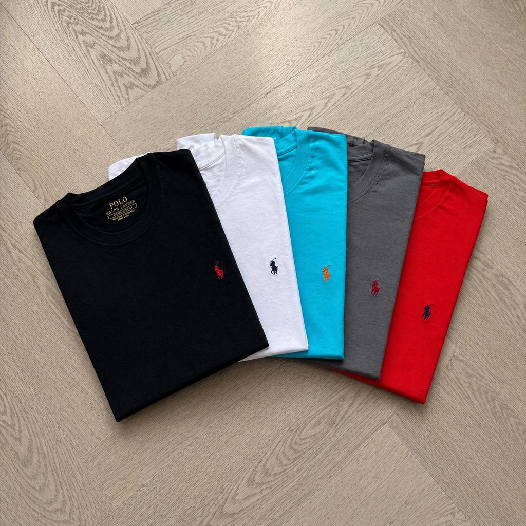 Polo Ralph Lauren T-shirts set 5 kleuren maat M - L - XL XXL, Ophalen of Verzenden, Zo goed als nieuw