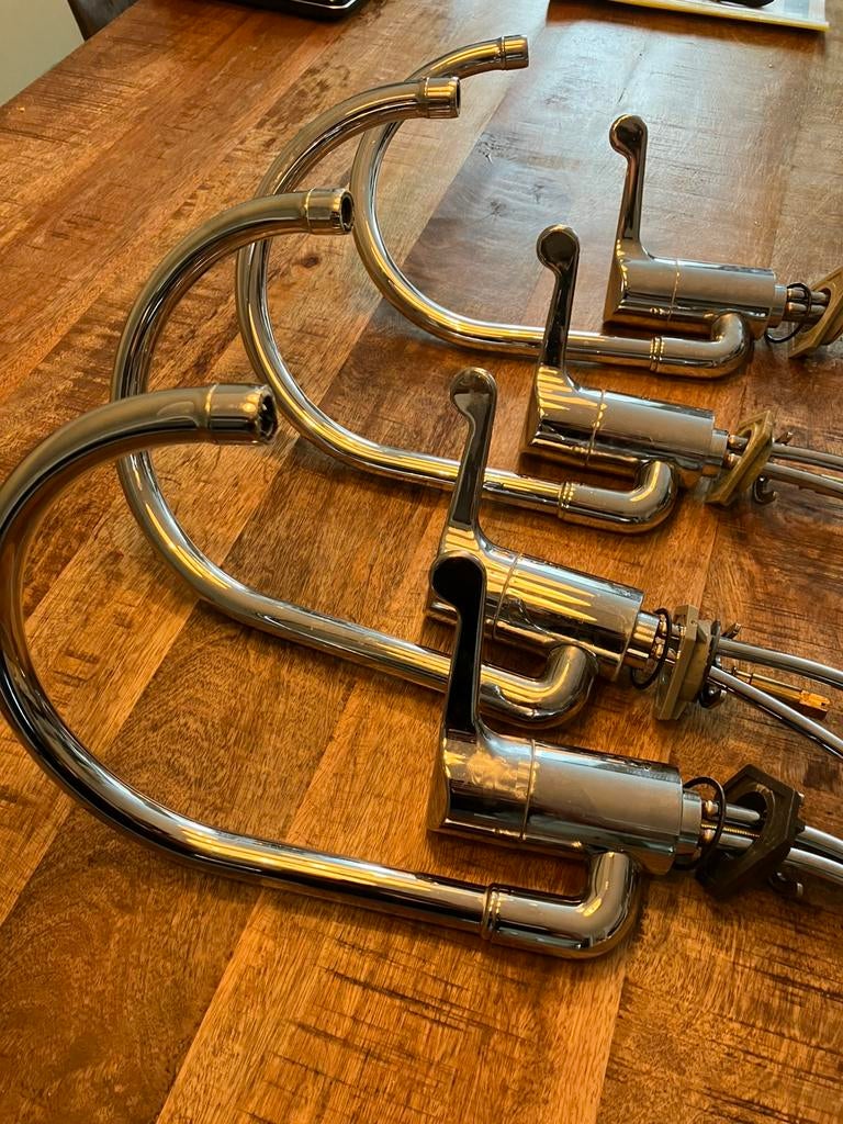 3x Grohe keukenkranen – chroom – uitstekende staat, Ophalen of Verzenden, Zo goed als nieuw, Chroom, Kraan