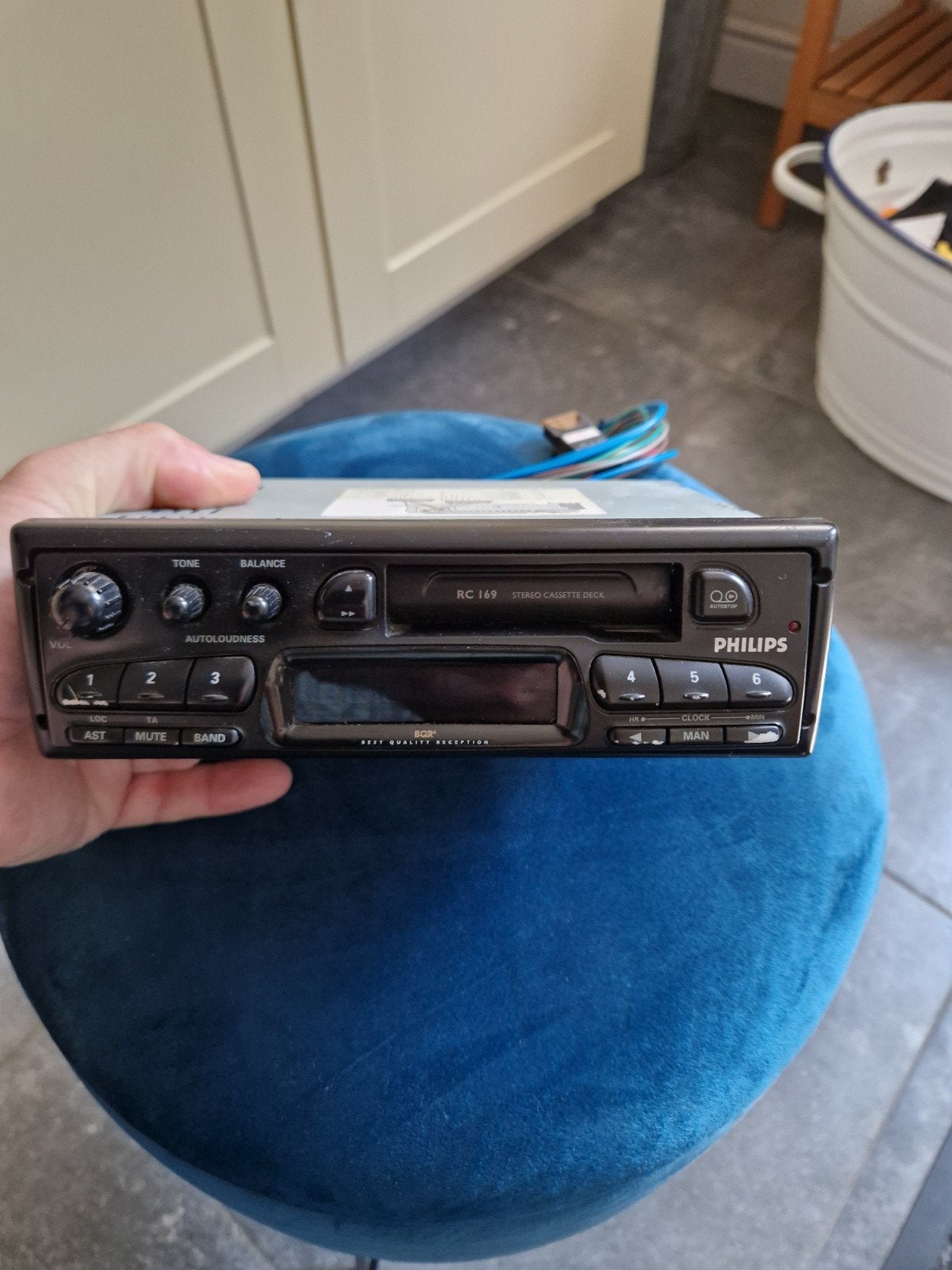 Philips RC 169 Cassette Autoradio - Vintage, Auto diversen, Autoradio's, Ophalen, Gebruikt