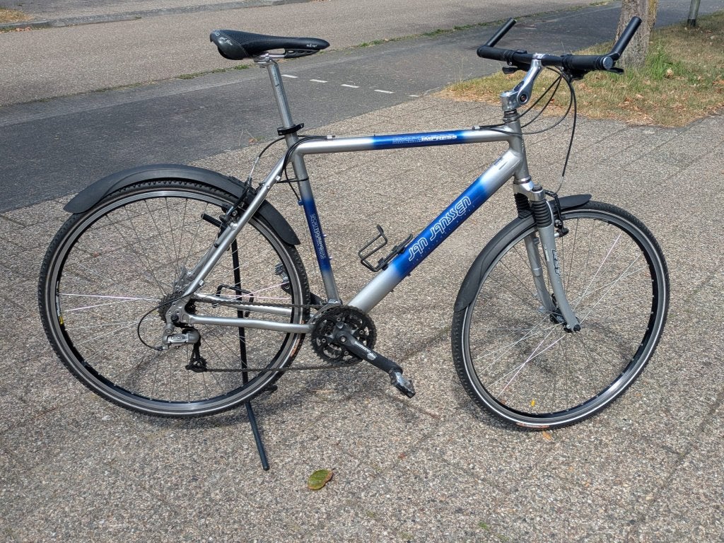 Jan Janssen Cross Hybride Shimano Deore Topconditie, Fietsen en Brommers, 28 inch, Gebruikt, Vering, Velgrem