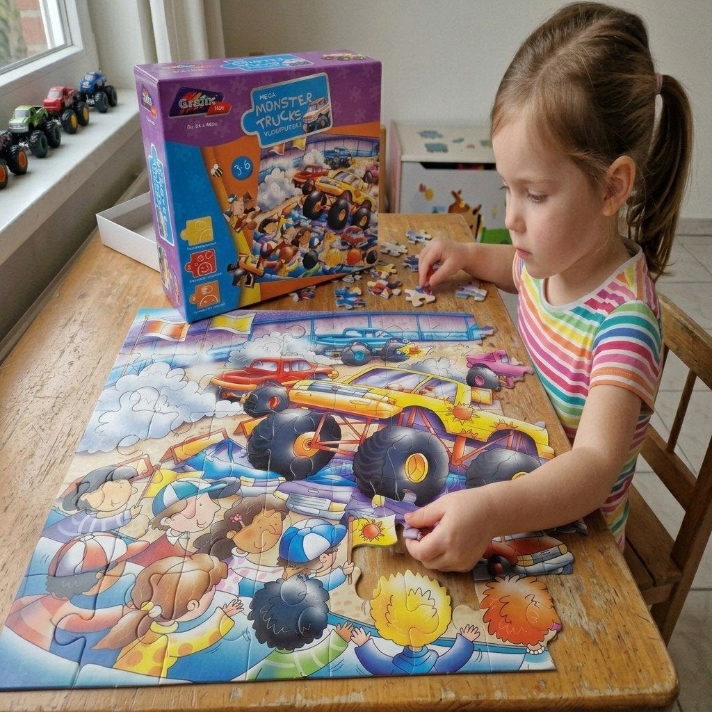 Monster Truck Legpuzzel, Ophalen