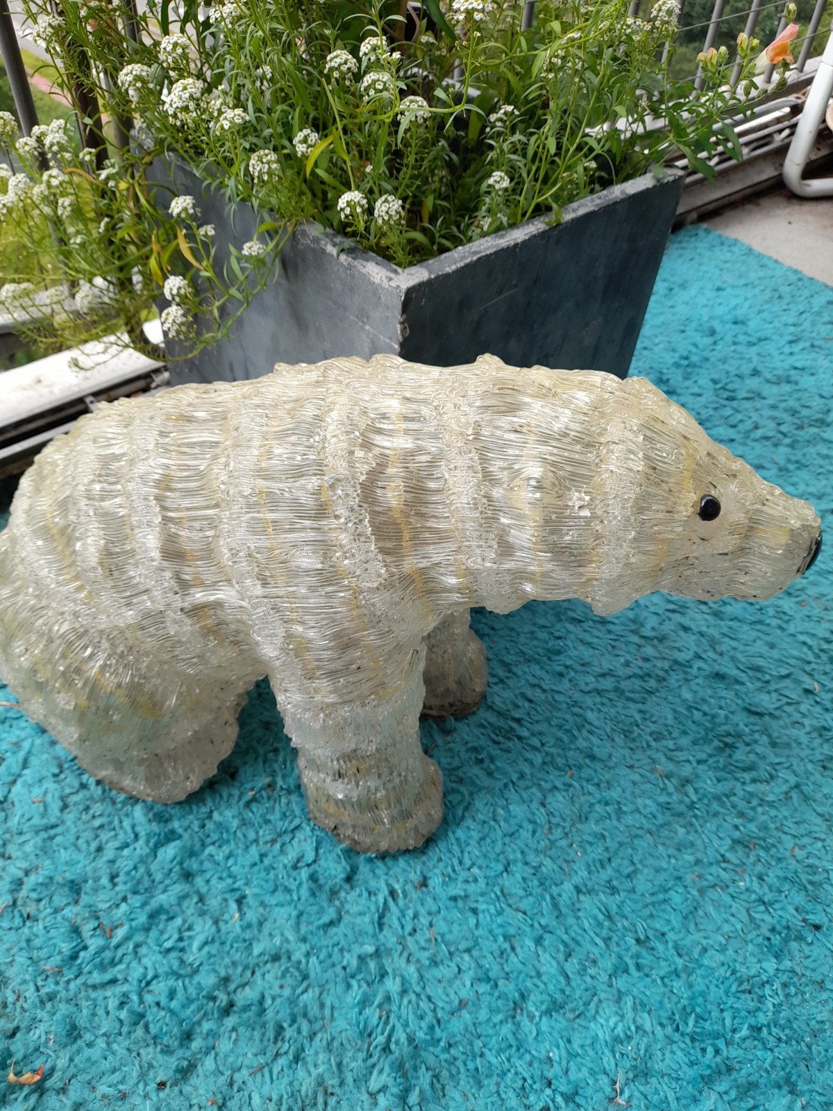Decoratieve IJsbeer Figuur - Uniek Design, Kunststof, Ophalen of Verzenden, Zo goed als nieuw, Modern