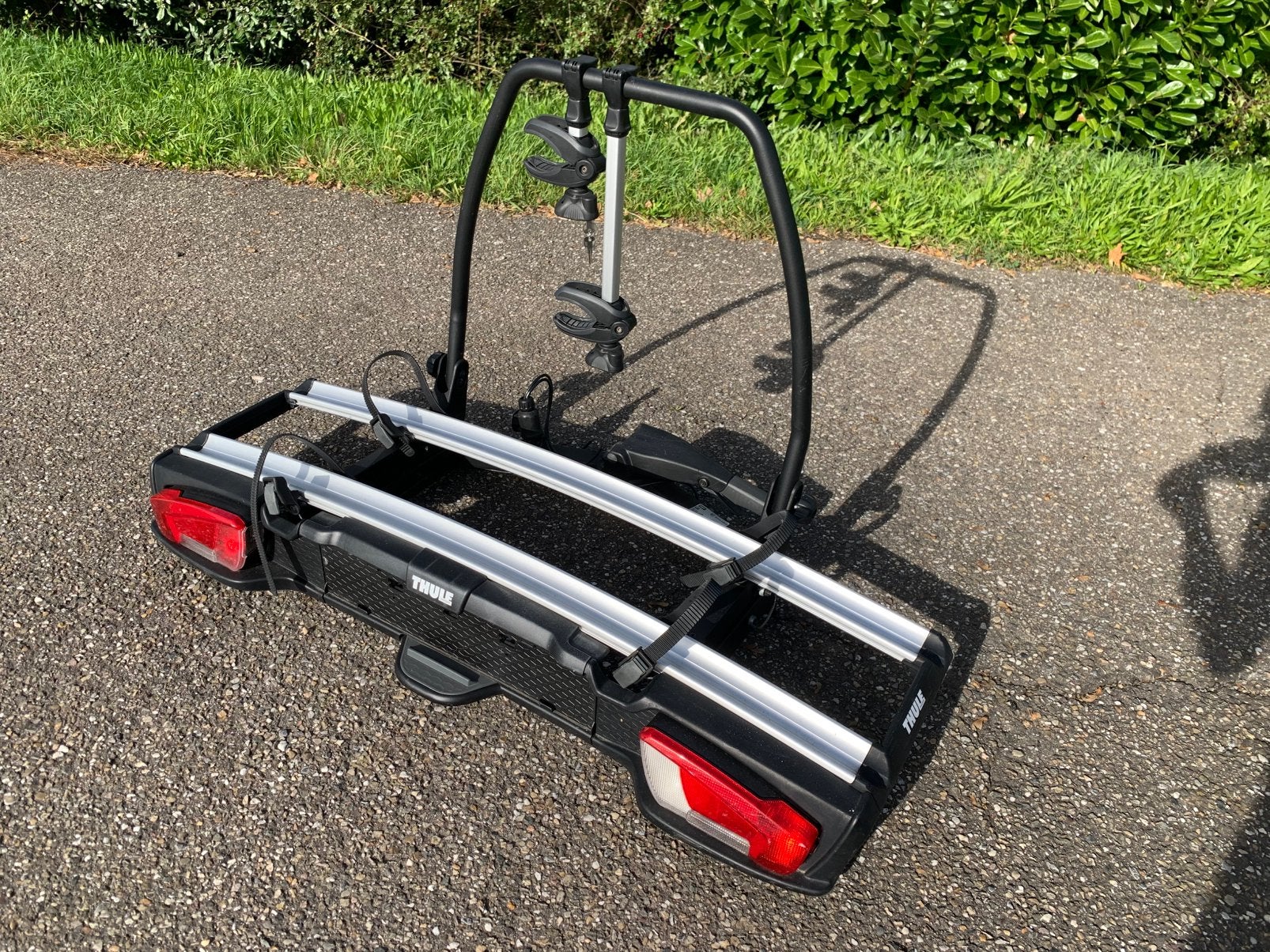 Zo goed als nieuwe Thule Velospace XT 938 fietsendrager, Ophalen, Zo goed als nieuw, Trekhaakdrager