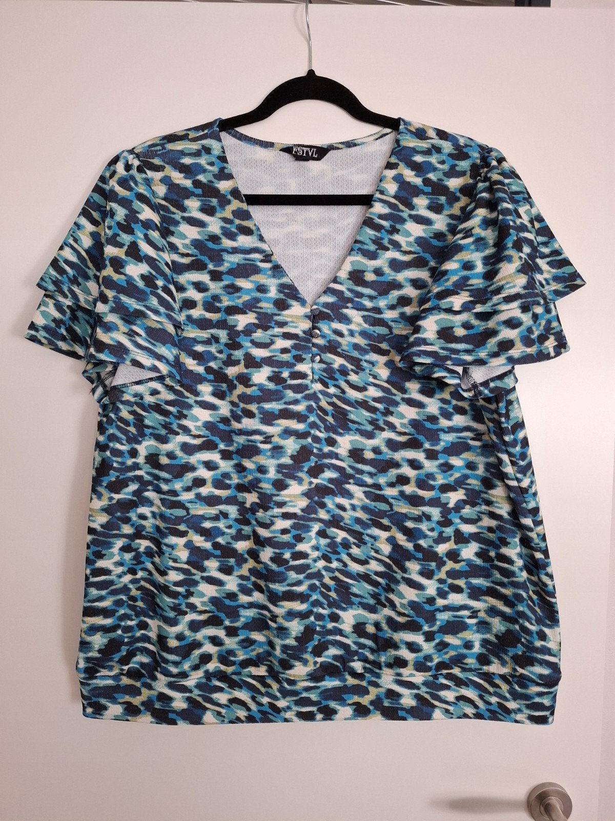 Mooie Top Ms Mode maat L, Blauw, Maat 42/44 (L), Ophalen of Verzenden, Zo goed als nieuw