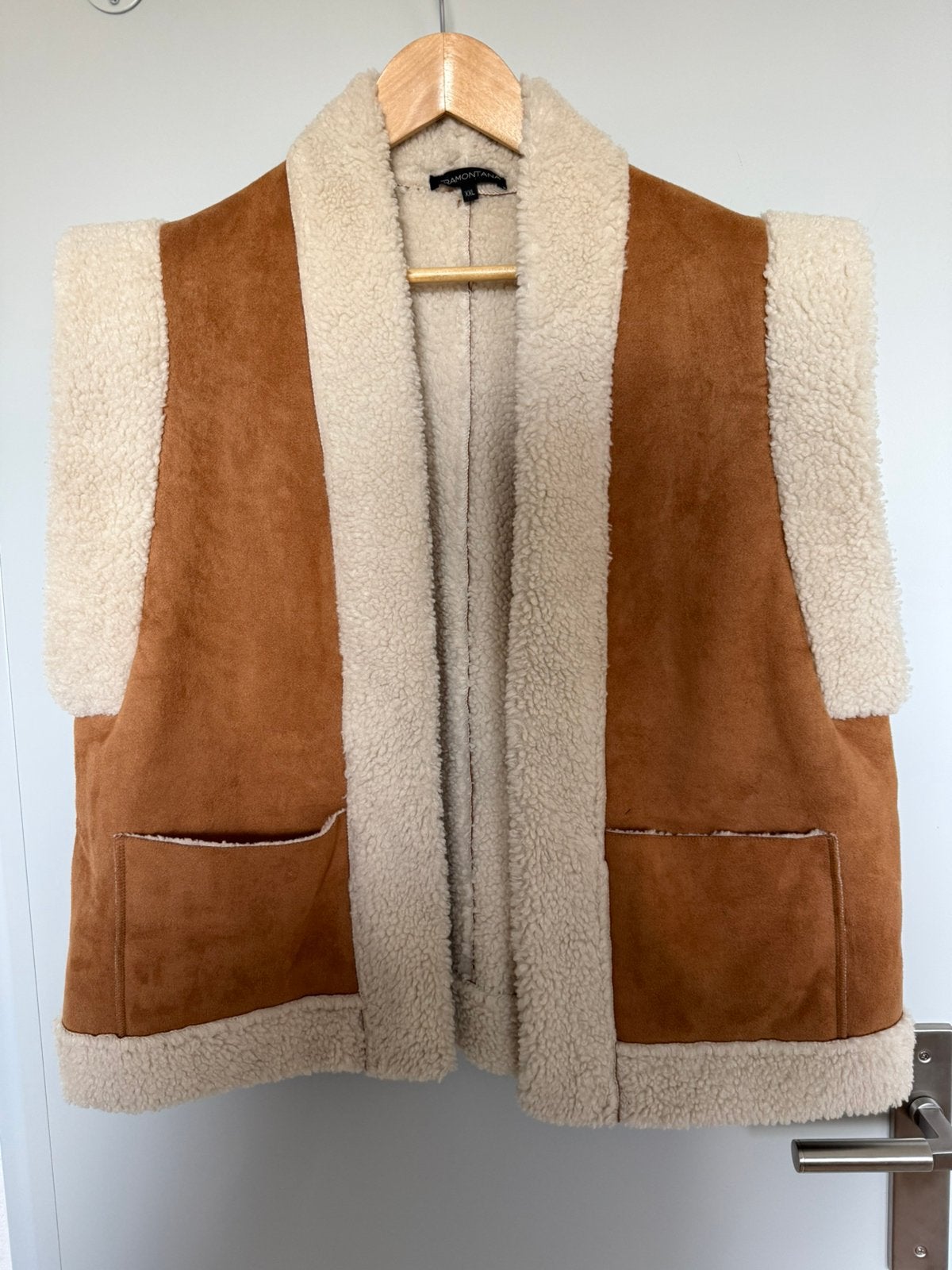 Tramontana lammy-style vest XXL suède buitenkant, Ophalen of Verzenden, Zo goed als nieuw, Maat 46/48 (XL) of groter, Bruin