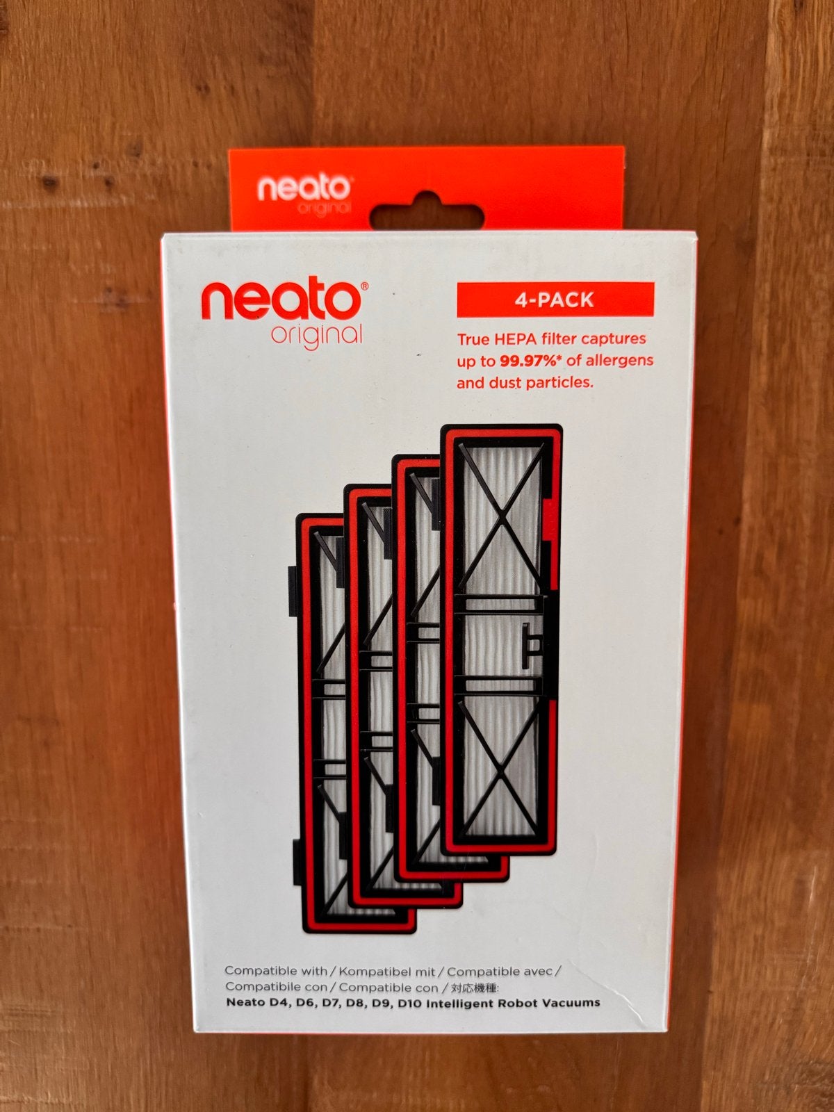 Neato Original HEPA Filters 4-pack voor Robotstofzuigers, Witgoed en Apparatuur, Nieuw, Ophalen of Verzenden, Robotstofzuiger