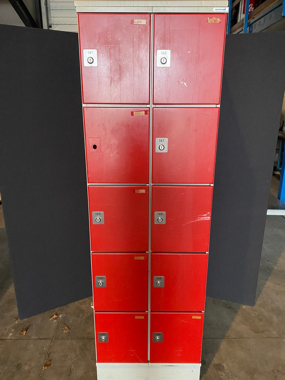 Partij lockerkasten lockers kluisjes, Ophalen, Gebruikt