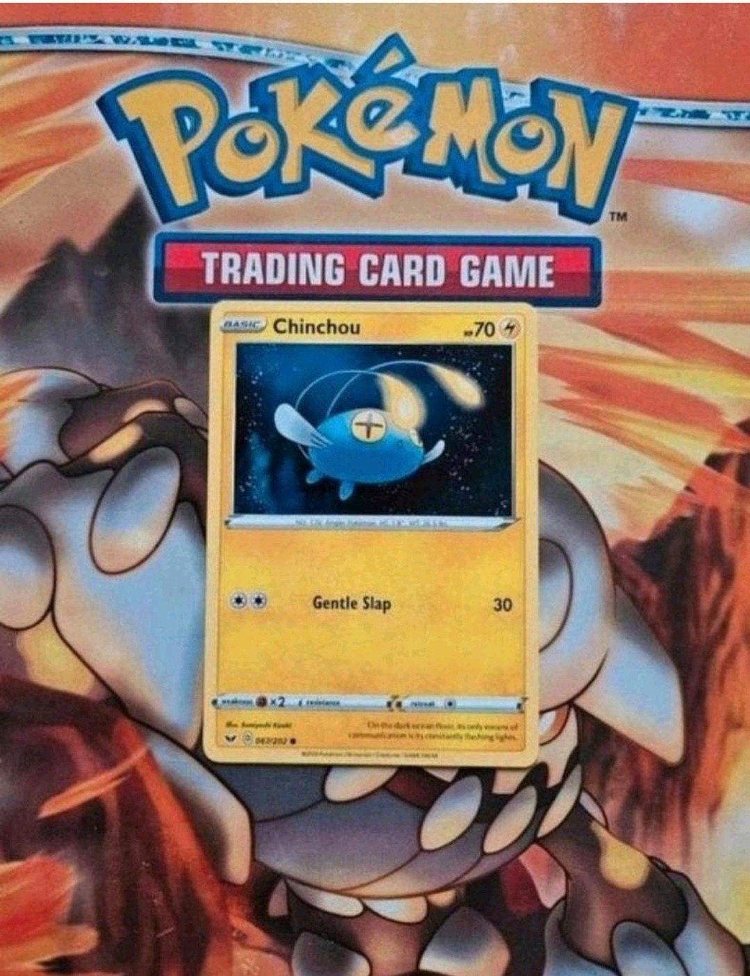 Chinchou 067/202 Sword&Shield base set pokemon kaart, Ophalen of Verzenden, Zo goed als nieuw, Losse kaart