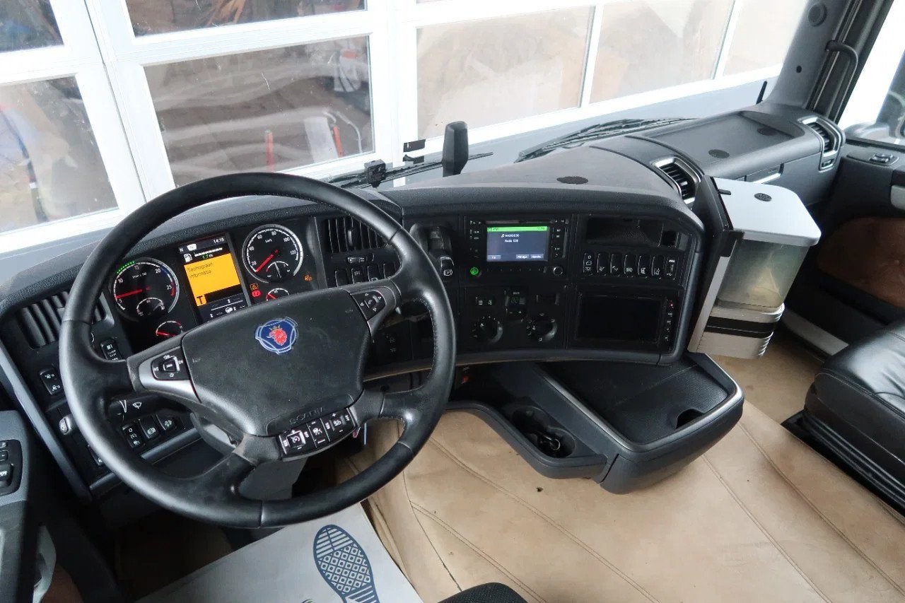 Scania R490 6X2/ FULL AIR/ RETARDER/ AIR COOLER/ MEGA, Automaat, Euro 6, Wit, Bedrijf