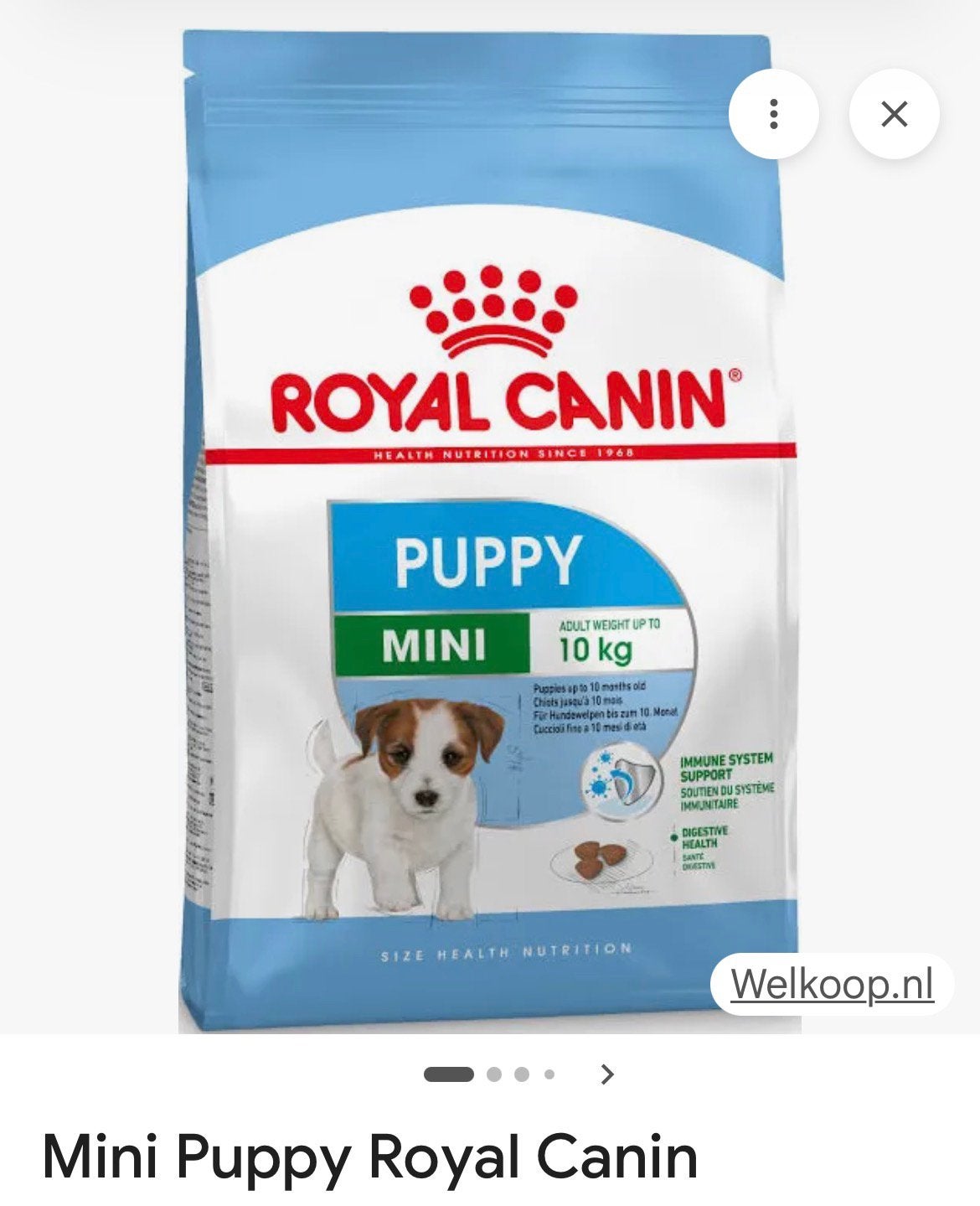 Royal canin puppy mini, Dieren en Toebehoren, Dierenvoeding, Ophalen, Hond