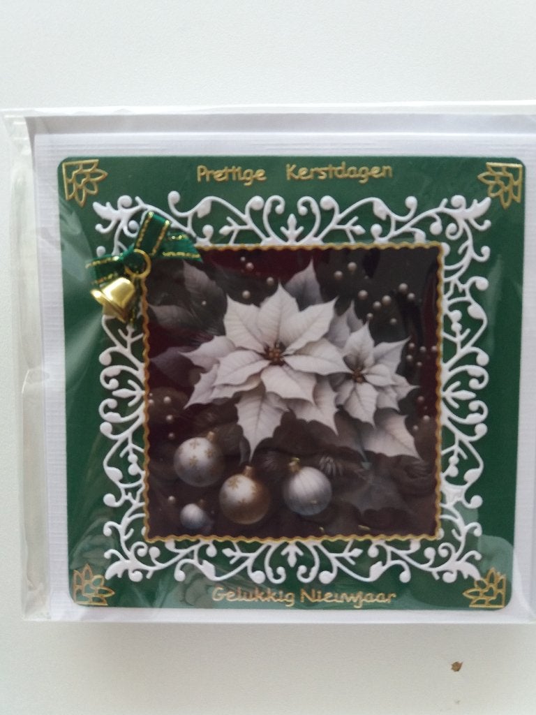 Kerstkaartje met kerstster no. 139, Ophalen of Verzenden, Nieuw, Kerst