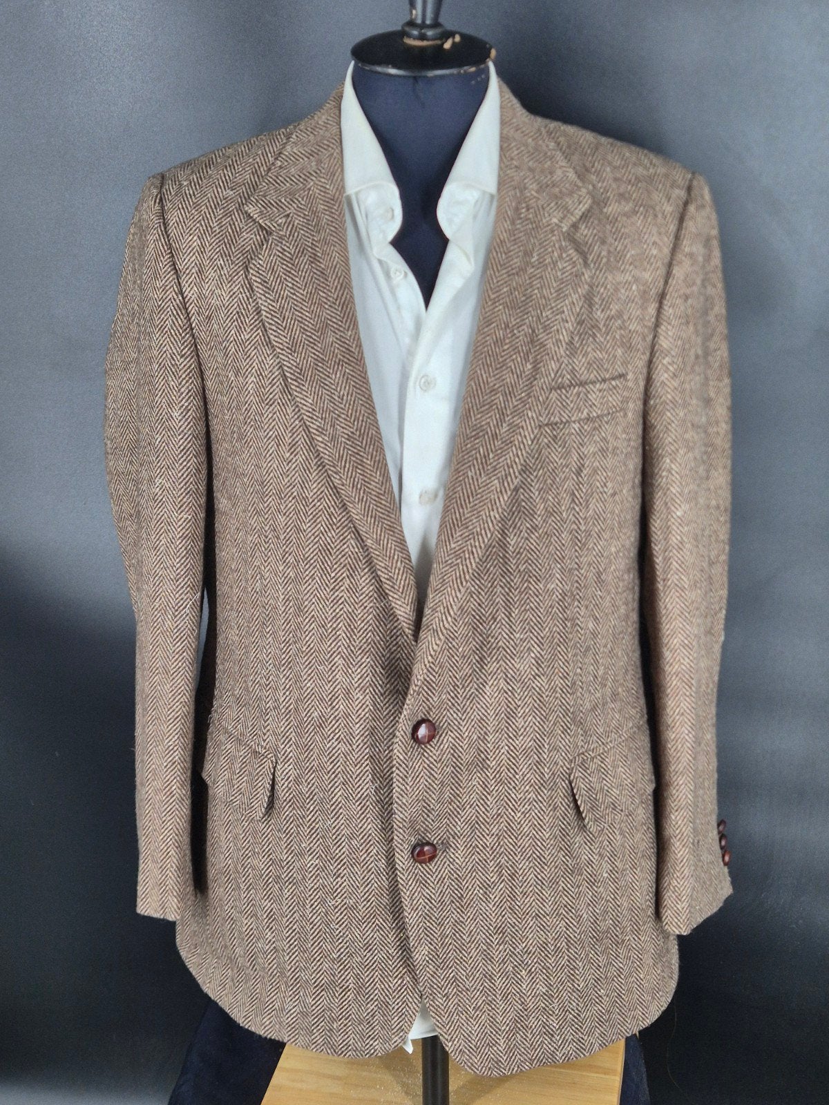 Harris Tweed colbert (52), Kleding | Heren, Kostuums en Colberts, Harris Tweed, Bruin, Verzenden, Info@harristweed.org