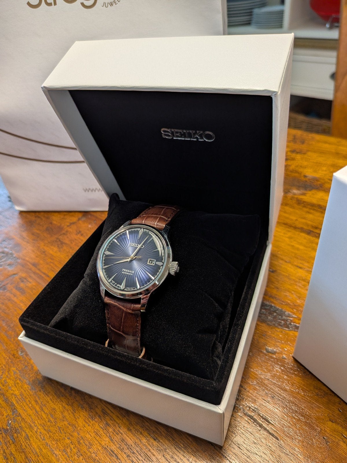 SEIKO Presage Automatic Horloge., Ophalen, Seiko, Leer, Polshorloge