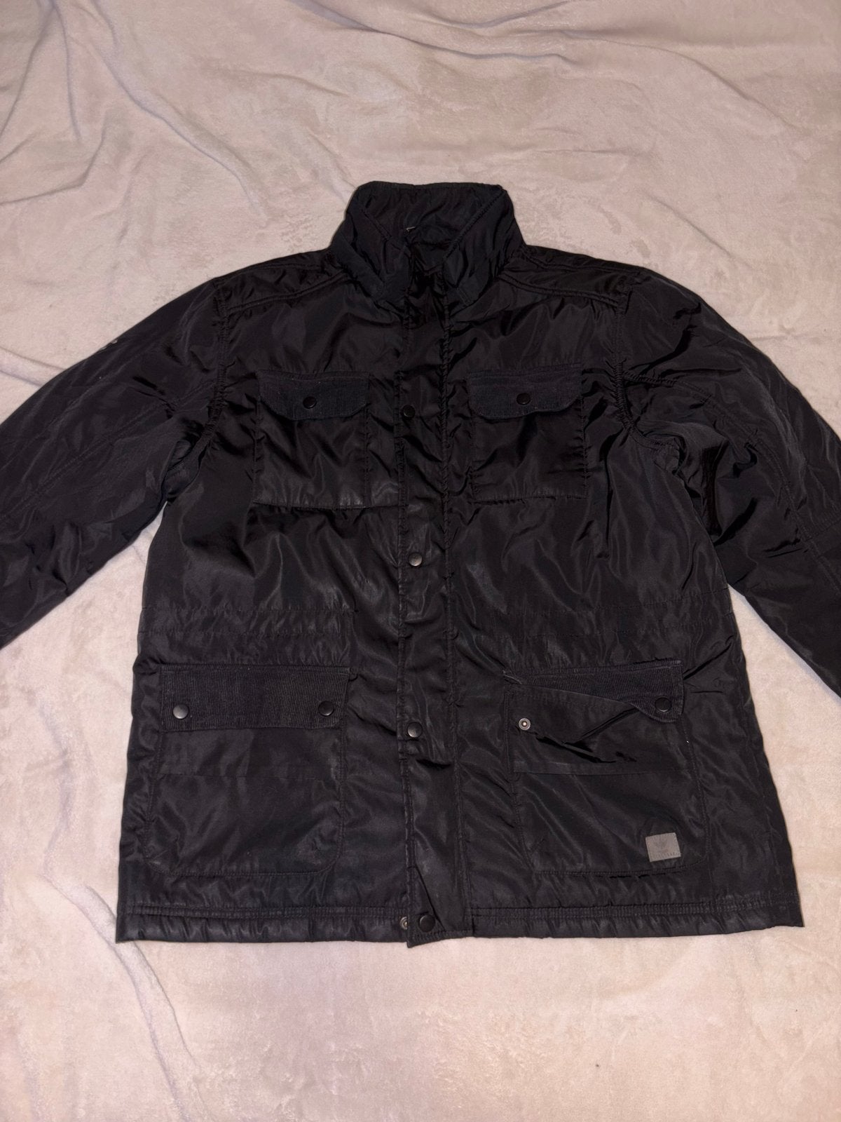 Firetrap Zwarte Jas Maat L, Ophalen of Verzenden, Gedragen, Maat 52/54 (L), Zwart