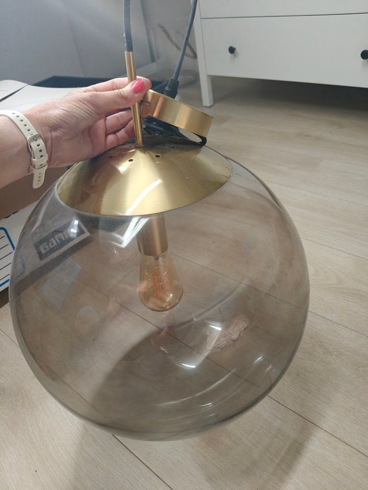 Prachtige bol lamp, Huis en Inrichting, Ophalen