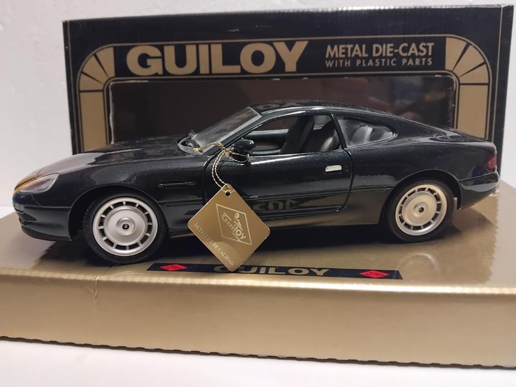 Aston Martin DB 7 GT donkergrijs Guiloy metal 1:18 KRD, Ophalen of Verzenden, Zo goed als nieuw, Auto, Overige merken