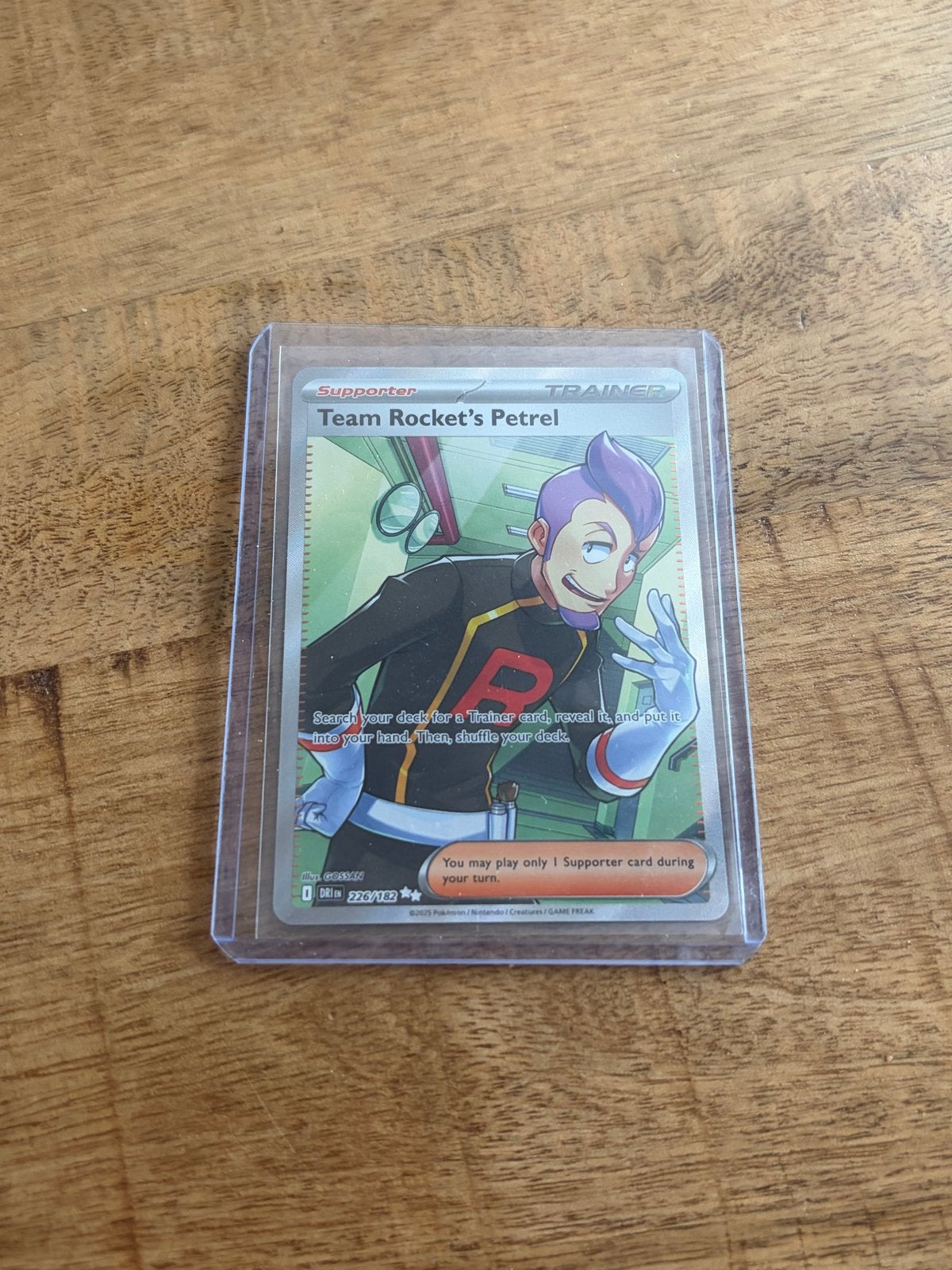 Team Rocket's Petrel #226 - Pokemon Destined Rivals, Ophalen of Verzenden, Zo goed als nieuw, Losse kaart