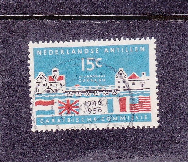 Postzegel Nederlandse Antillen, Ophalen of Verzenden, Gestempeld