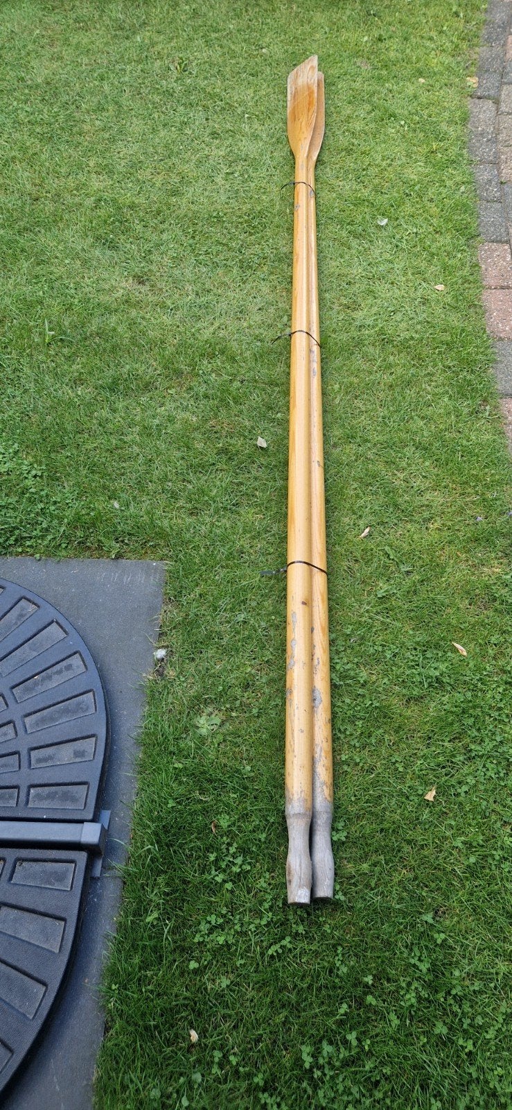 Houten jachtriemen / Roeispanen / Peddels - 270 cm, Watersport en Boten, Ophalen, Gebruikt