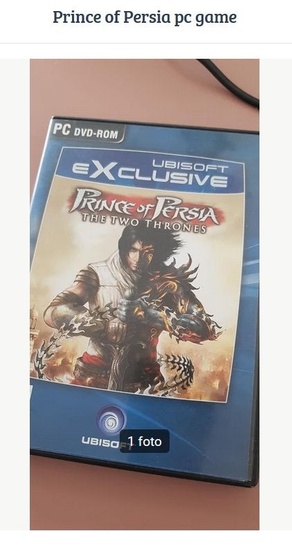 Prince of Persia: The Two Thrones PC DVD-ROM, Avontuur en Actie, 1 speler, Ophalen of Verzenden, Zo goed als nieuw