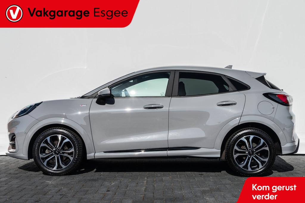Ford Puma 1.0 125PK EcoBoost Hybrid ST-Line Vignale | Automa, 125 pk, Met garantie (alle), Leder en Stof, 665 kg