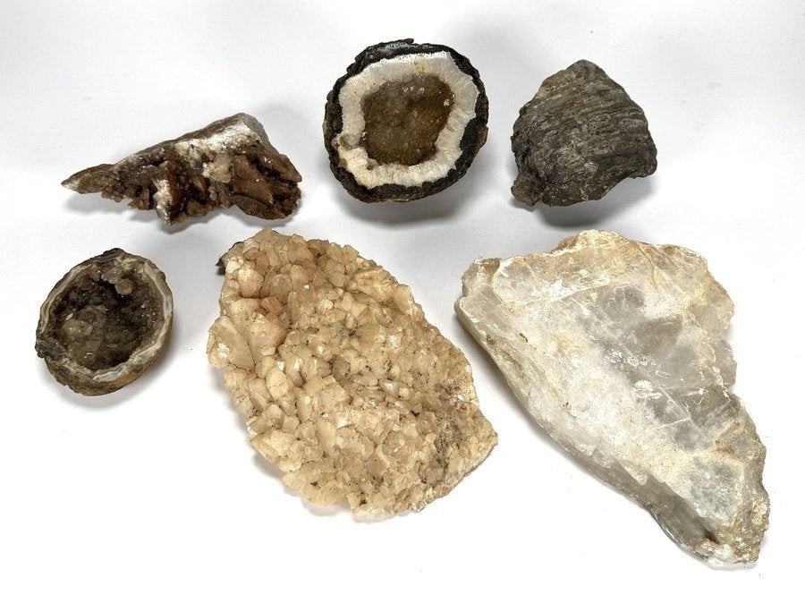 540. Mineralen, diverse gesteenten en kristallen, Verzamelen, Ophalen