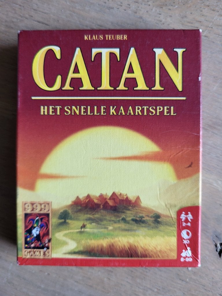 Catan: Het Snelle Kaartspel - Klaus Teuber, Een of twee spelers, Ophalen of Verzenden, Zo goed als nieuw, 999 Games
