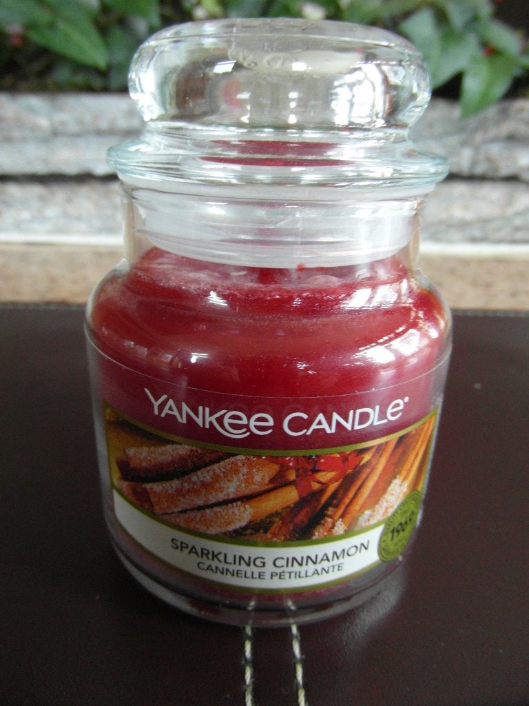 Yankee Candle Geurkaars "SPARKLING CINNAMON"  104 gram, Overige materialen, Nieuw, Ophalen of Verzenden, Kaars