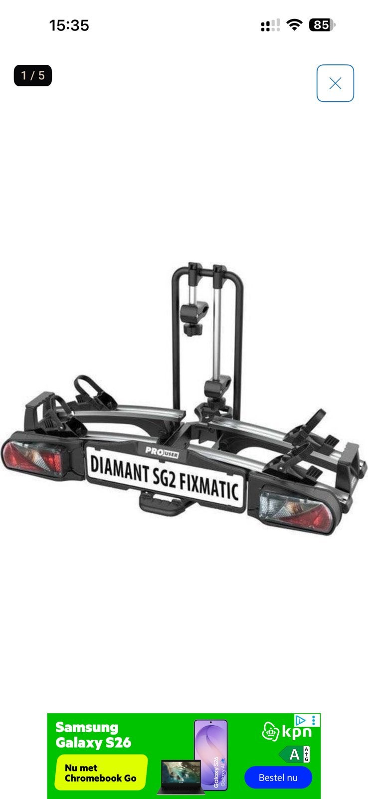 Pro-User Pro User Diamant SG2 FixMatic • FIX4BIKE, Ophalen, Zo goed als nieuw, Trekhaakdrager
