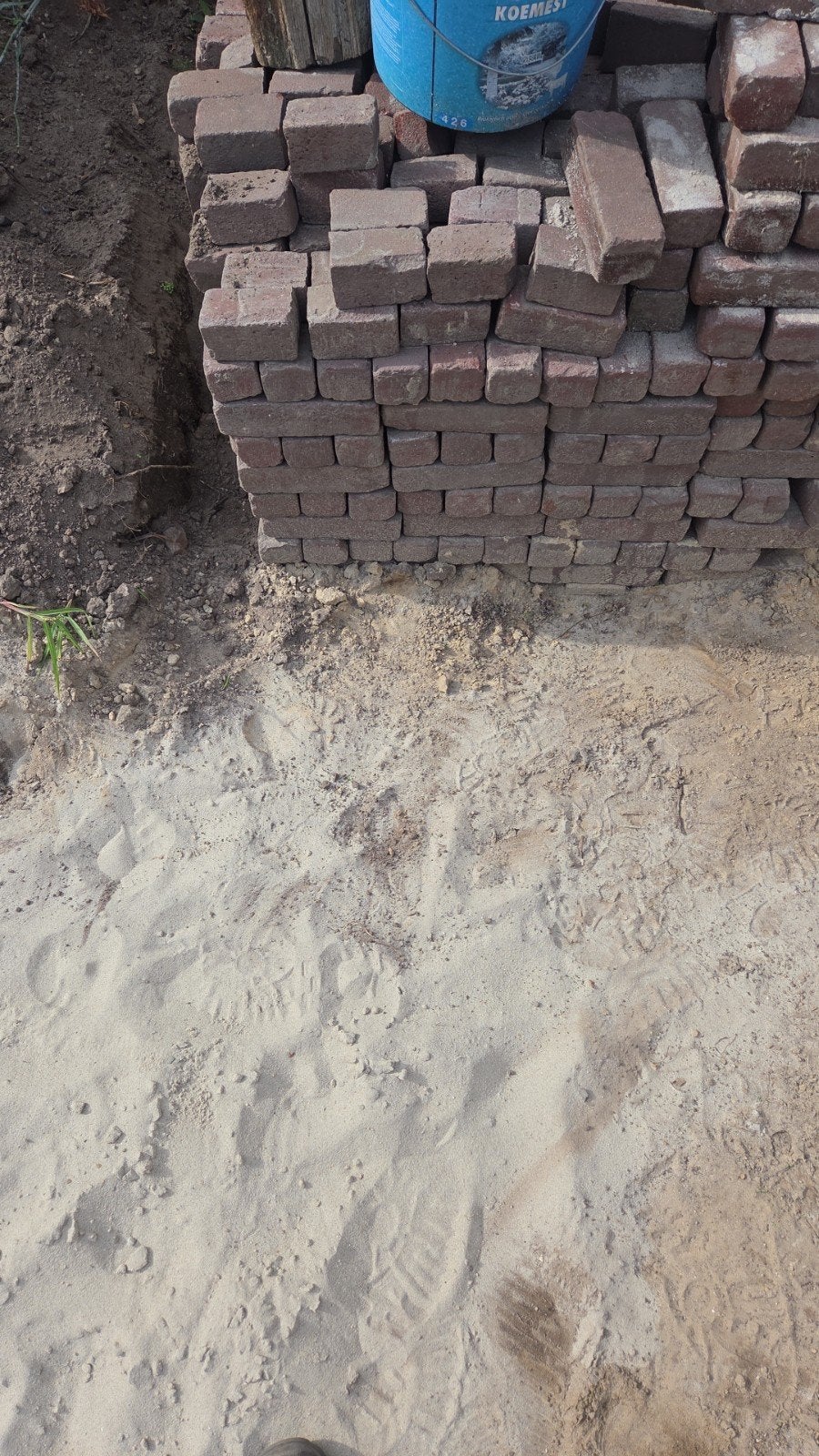 Gebruikte bakstenen  klinkers voor tuin of bestrating, Ophalen, Gebruikt, Bakstenen