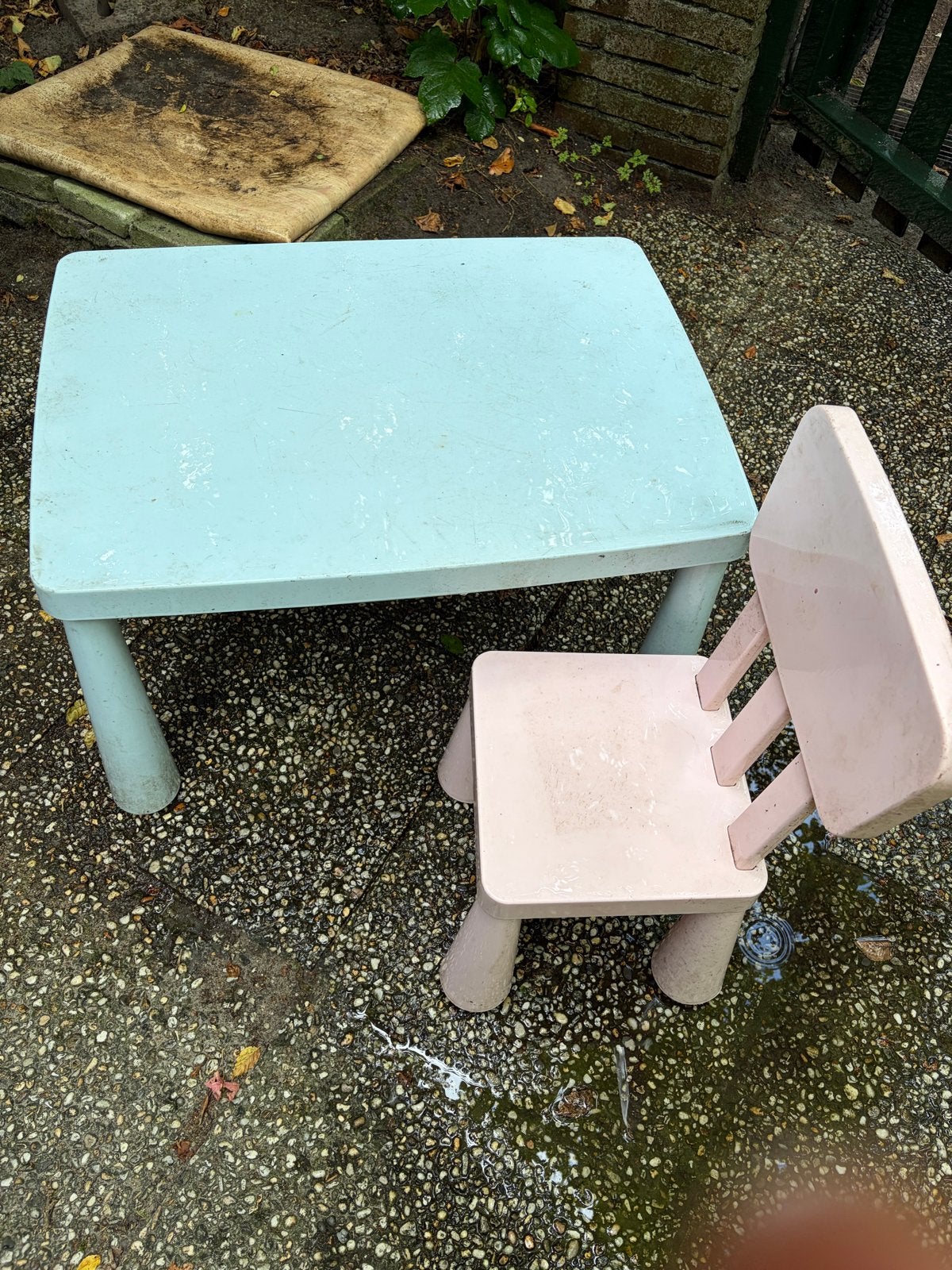 Kinder tafel en stoel set, Ophalen, Gebruikt, Tafel(s) en Stoel(en)