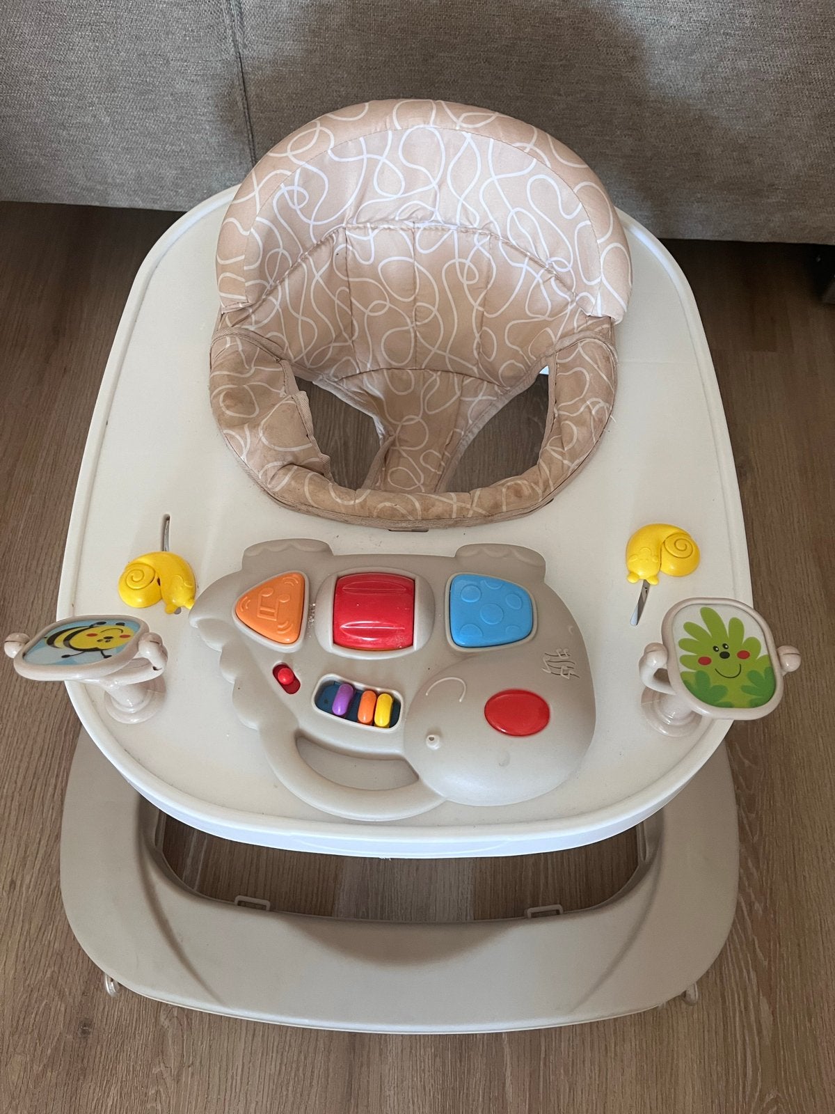 Loopstoel loopwagentje Topmark variant don beige, Kinderen en Baby's, Ophalen, Gebruikt