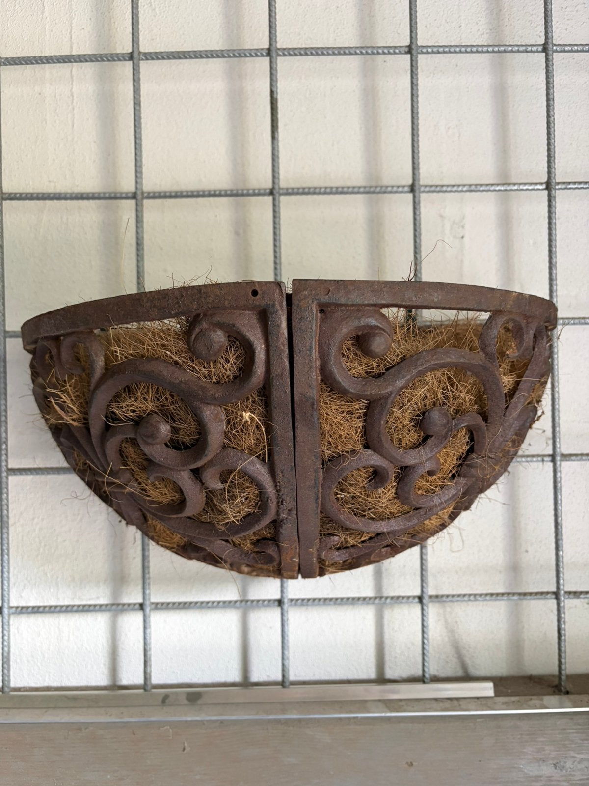 3 x bloembakken voor aan de muur, Ophalen, Zo goed als nieuw, IJzer