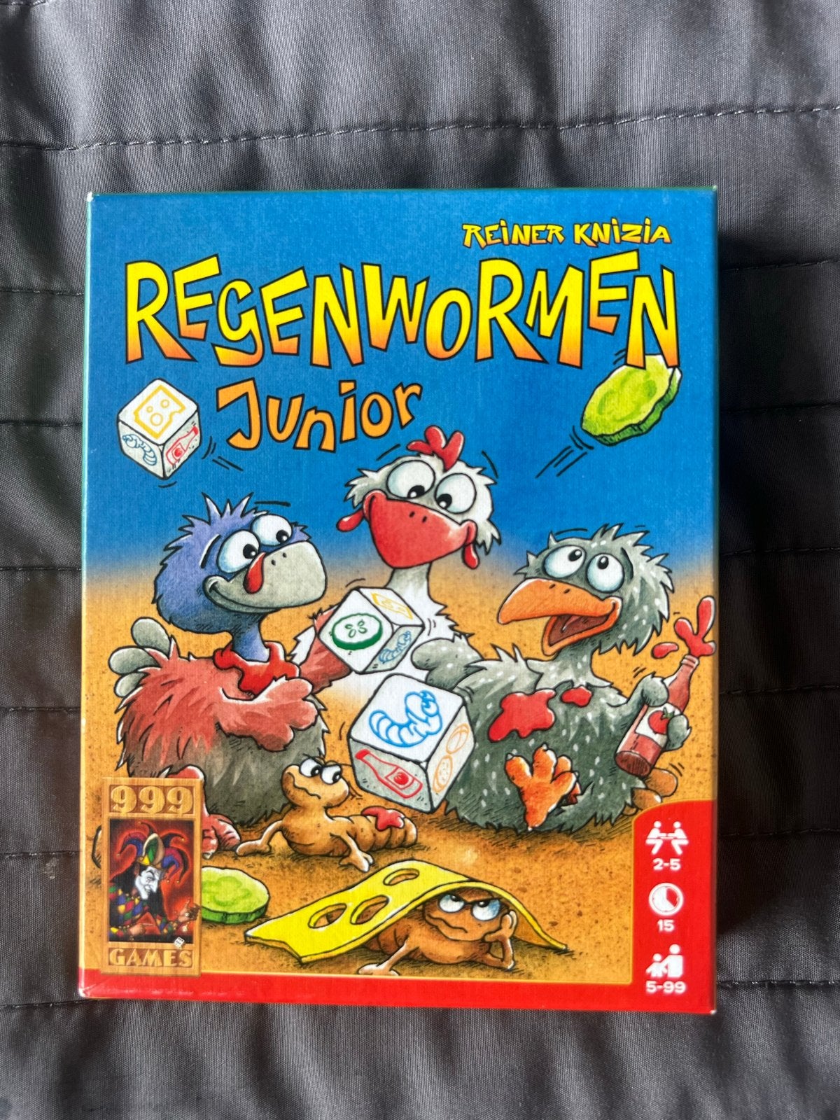 Regenwormen Junior - Leuk dobbelspel voor kinderen, Drie of vier spelers, Ophalen, Zo goed als nieuw