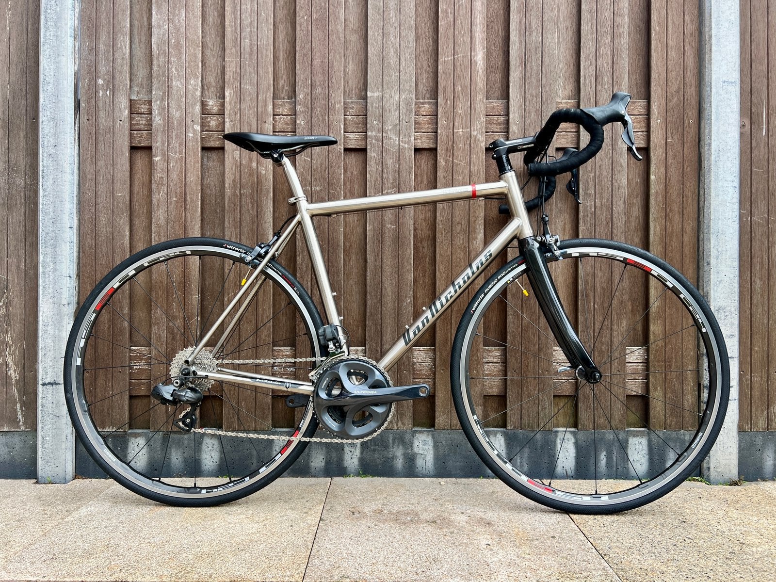 Van Nicholas Aquilo Ultegra Di2 Titanium racefiets, 28 inch, Velgrem, Zo goed als nieuw, Meer dan 20 versnellingen