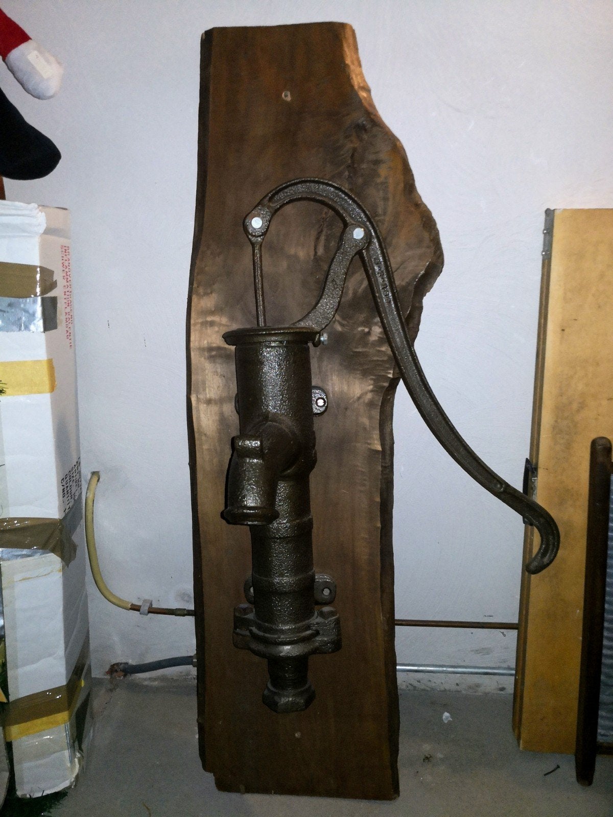 waterpomp met eiken plank, Tuin en Terras, Ophalen, Handmatig