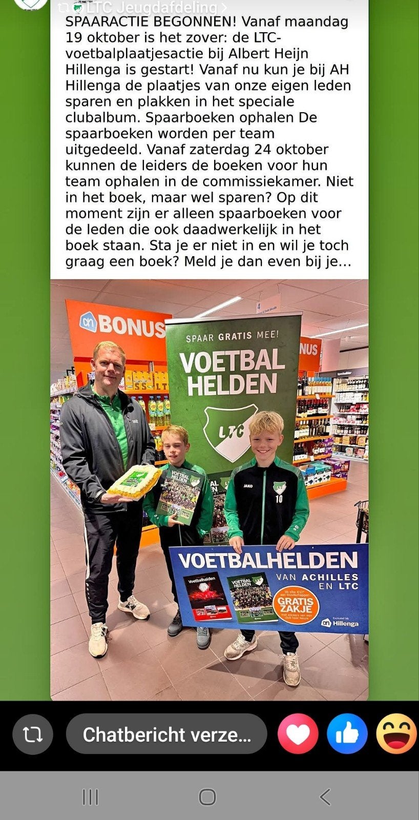 Gezocht LTC Voetbalhelden  LTC - AH Hillenga, Ophalen, Nieuw, Overige binnenlandse clubs, Boek of Tijdschrift