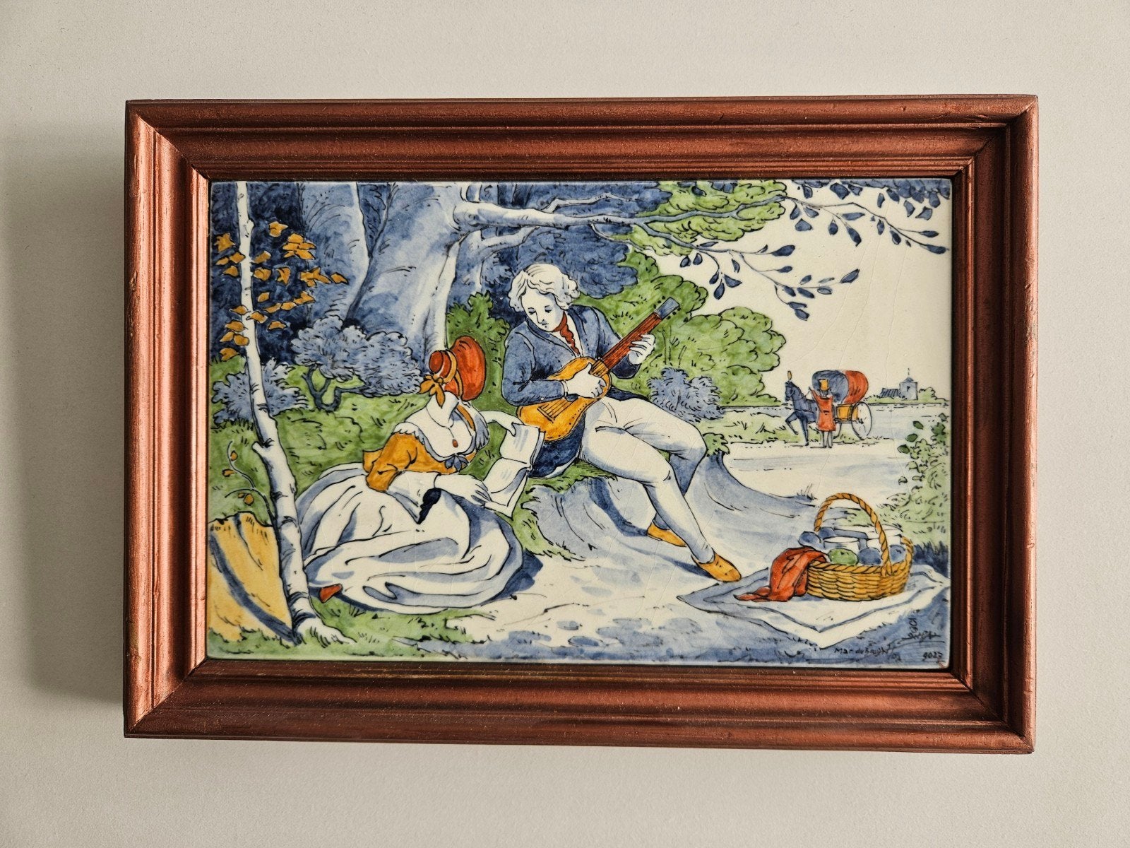 Unieke Royal Delft Tegelplaat 'Mar de Bruijn', Antiek en Kunst, Ophalen of Verzenden