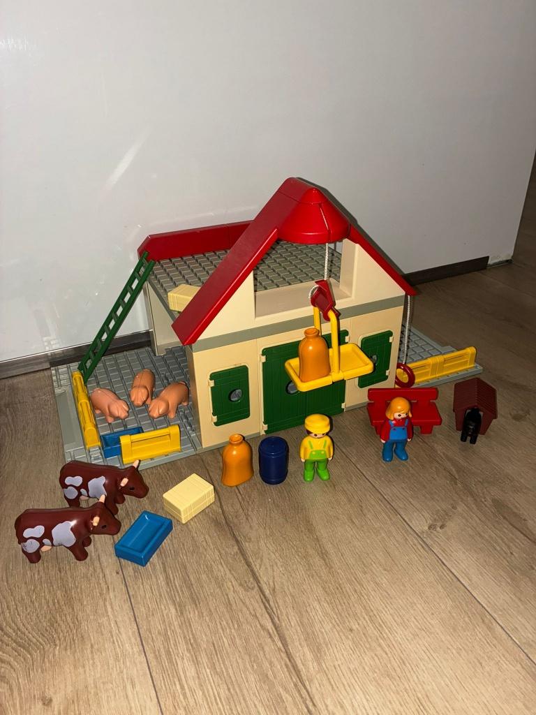 playmobil 1.2.3. boerderij, Kinderen en Baby's, Speelgoed | Playmobil, Ophalen of Verzenden, Zo goed als nieuw